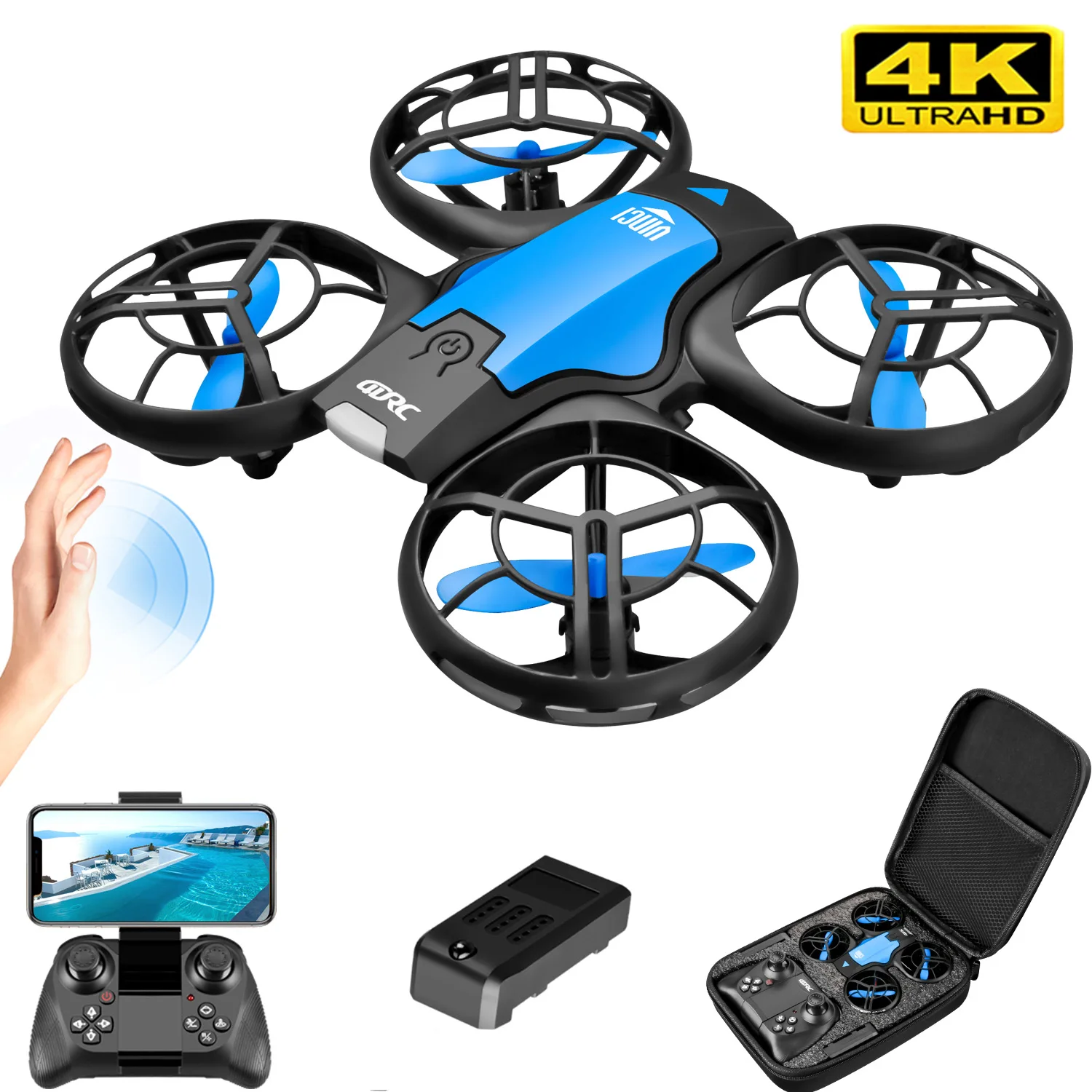 V8 Nowy Mini Dron 4K Profesjon – Drone Battery Box recenzja i cena