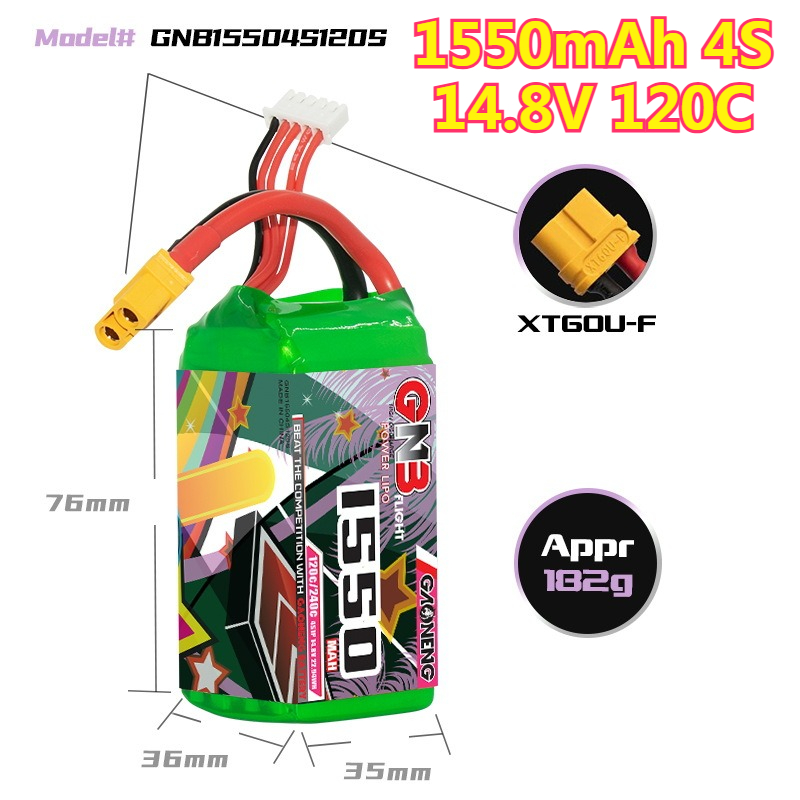 Bateria LiPo 1550mAh 120C 4S 1 – Drone Battery 4S recenzja i cena
