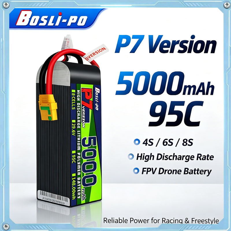 Boslipo P7 Wersja 5000mAh 95C  – Drone Battery 4S recenzja i cena